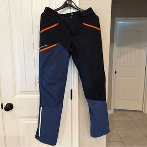 ORTOVOX WESTALPEN SOFTSHELL PANTS Black/Blue Technical Shell Pants Men’s Medium